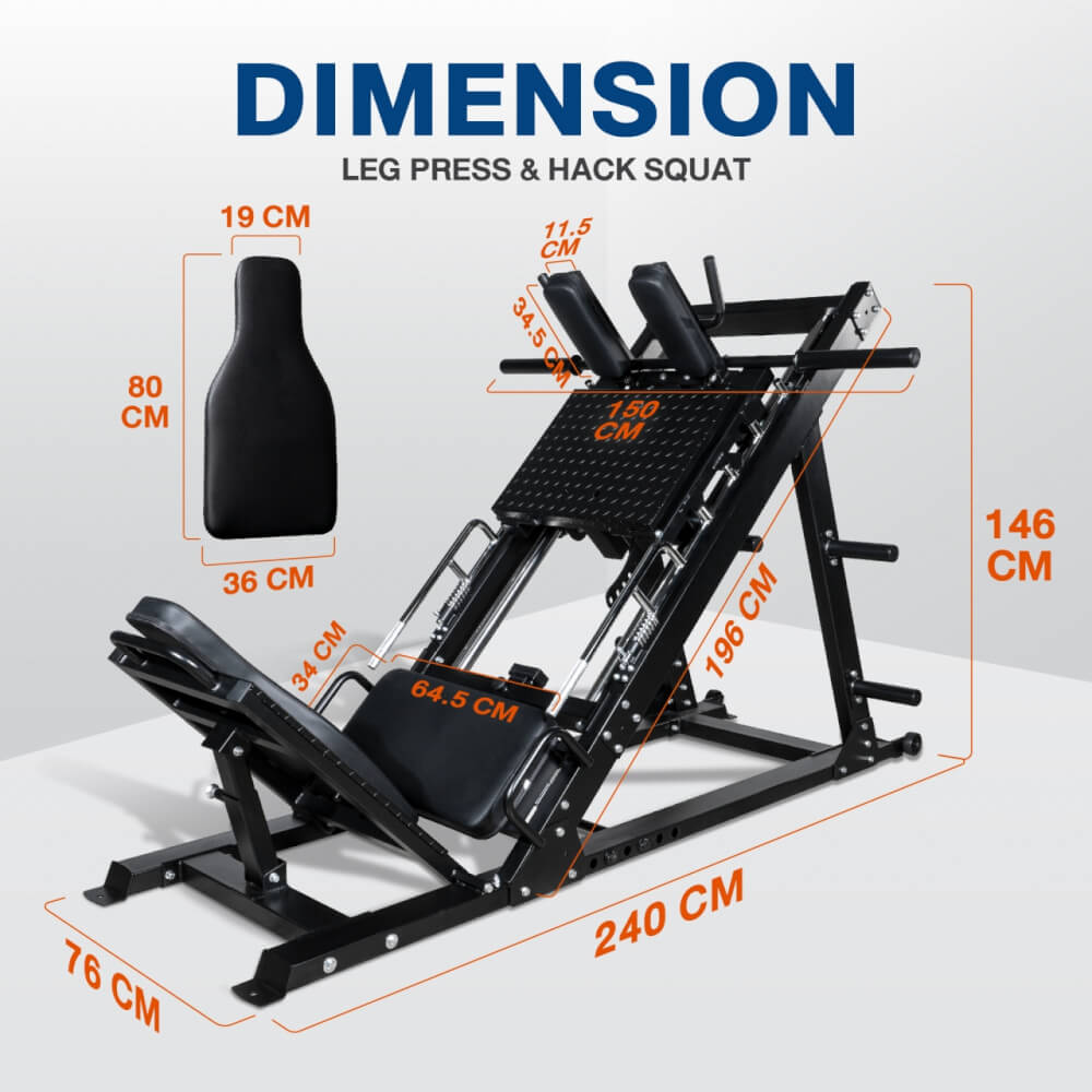 สมิทแมชชีน HOMEFITTOOLS รุ่น LEG PRESS SET 150S